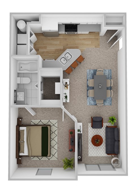 Pulitzer I floor plan at Central Park Apartments, Ohio, 43235